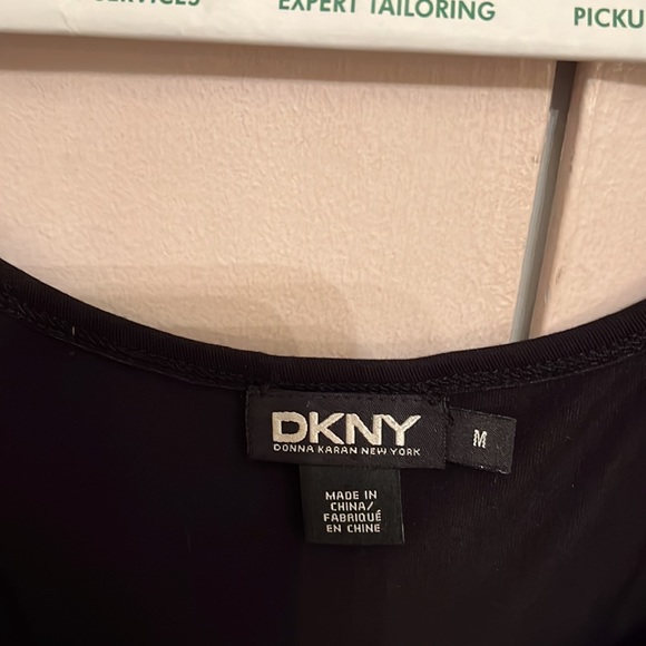 Black DKNY fit and flare dress size M - Picture 3 of 3